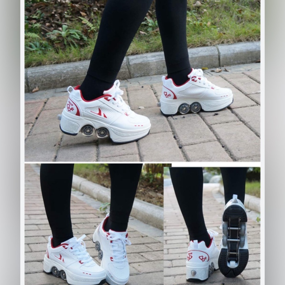 YFyjo Retractable Wheel Sneakers